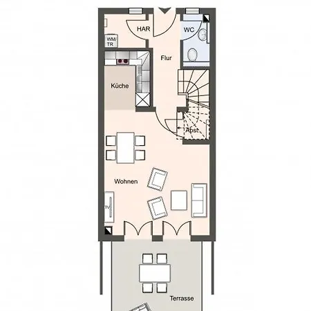 Quartier Deich-4 Quartier Deich 4 Deichgold Tatil Evi Sankt Peter-Ording